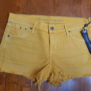 Citizens of Humanity ~ Sz 28 ~ Marigold Manic Cheeky Short ~ NWT